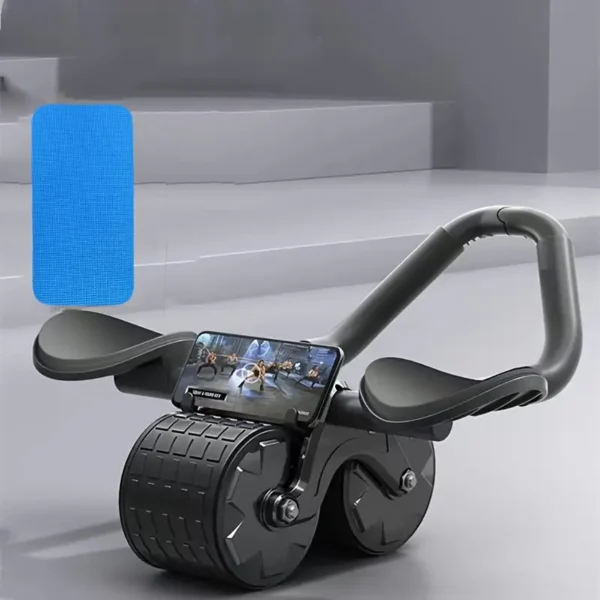 Automatic Rebound Abdominal Exercise Roller with Kneepad Foam