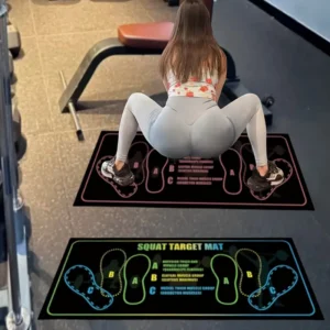Non-Slip Durable Two-Color Squat Mat
