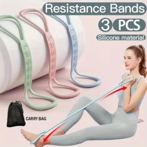 3pcs Silicone Resistance Bands Set