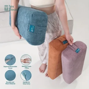 3pc Yoga Bolster Pillows for Restorative Yoga Meditation