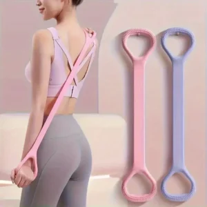 2pcs High-Quality Silicone 8-Shaped Yoga Resistance Bands