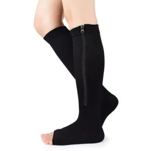 6 Pairs High Quality Zippered Compression Socks