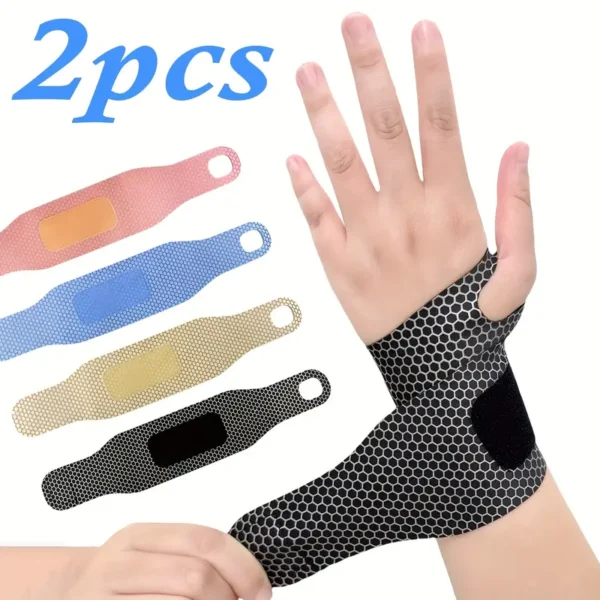 2pcs Adjustable Elastic Breathable Wrist Brace Wraps