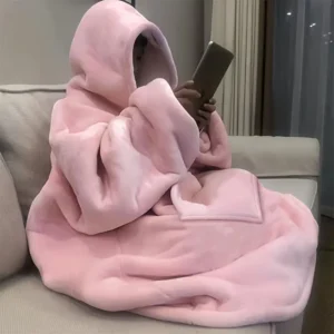 Ultra-Soft 1pc Bohemian Style Oversized Hoodie Blanket
